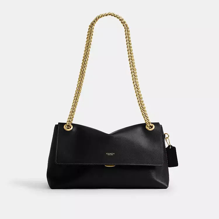 Coach Chelsea Shoulder Bag 30 - Brass/Black - My Suti