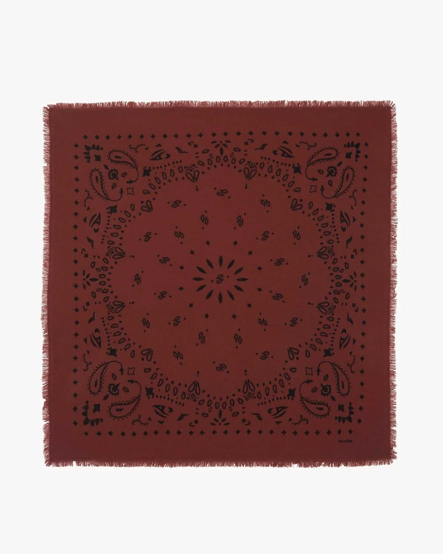 KUJTEN Bandana Hachiko Earth Burgundy - Bandana - My Suti