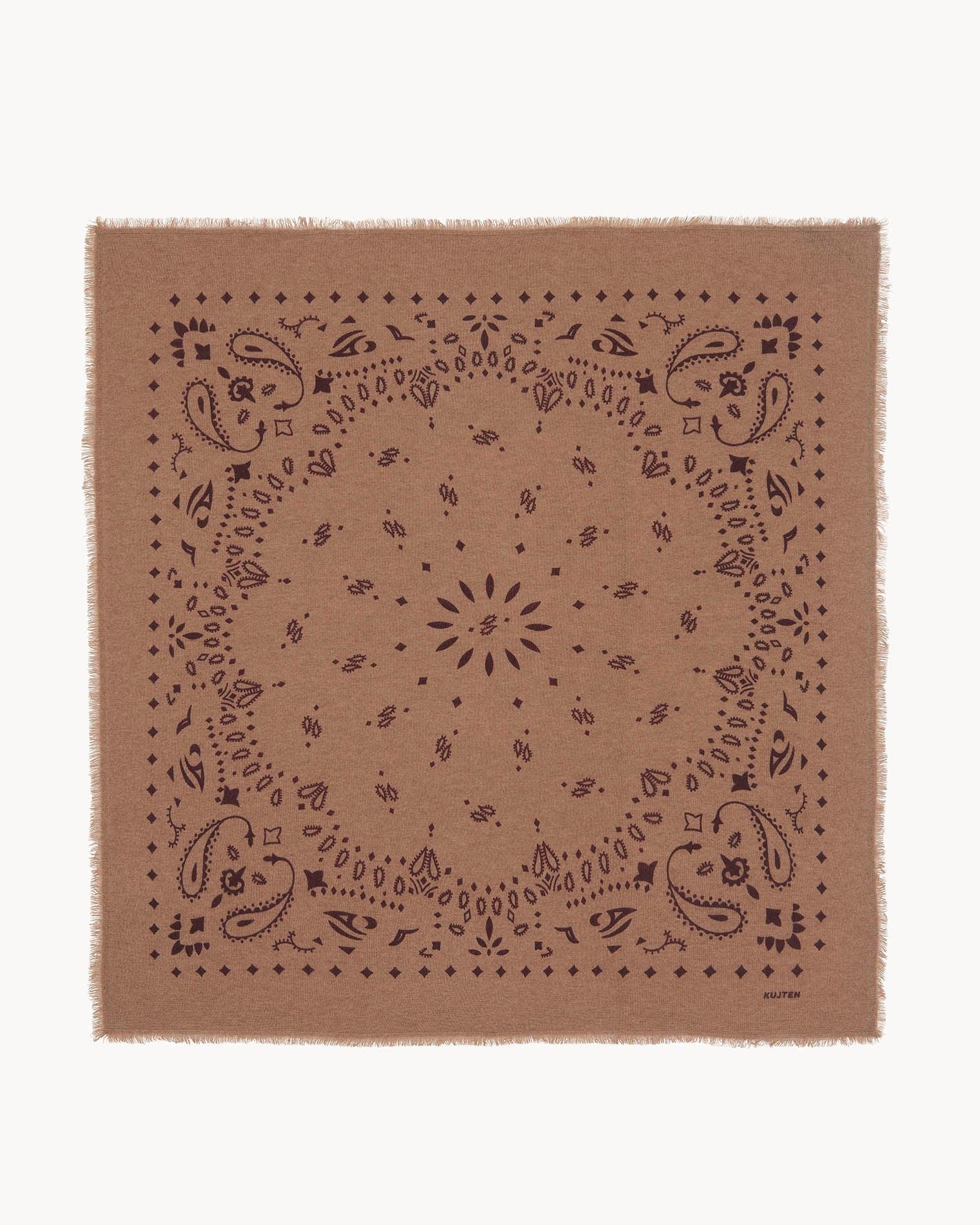 KUJTEN Bandana Hachiko Camel Bordeaux - Bandana - My Suti
