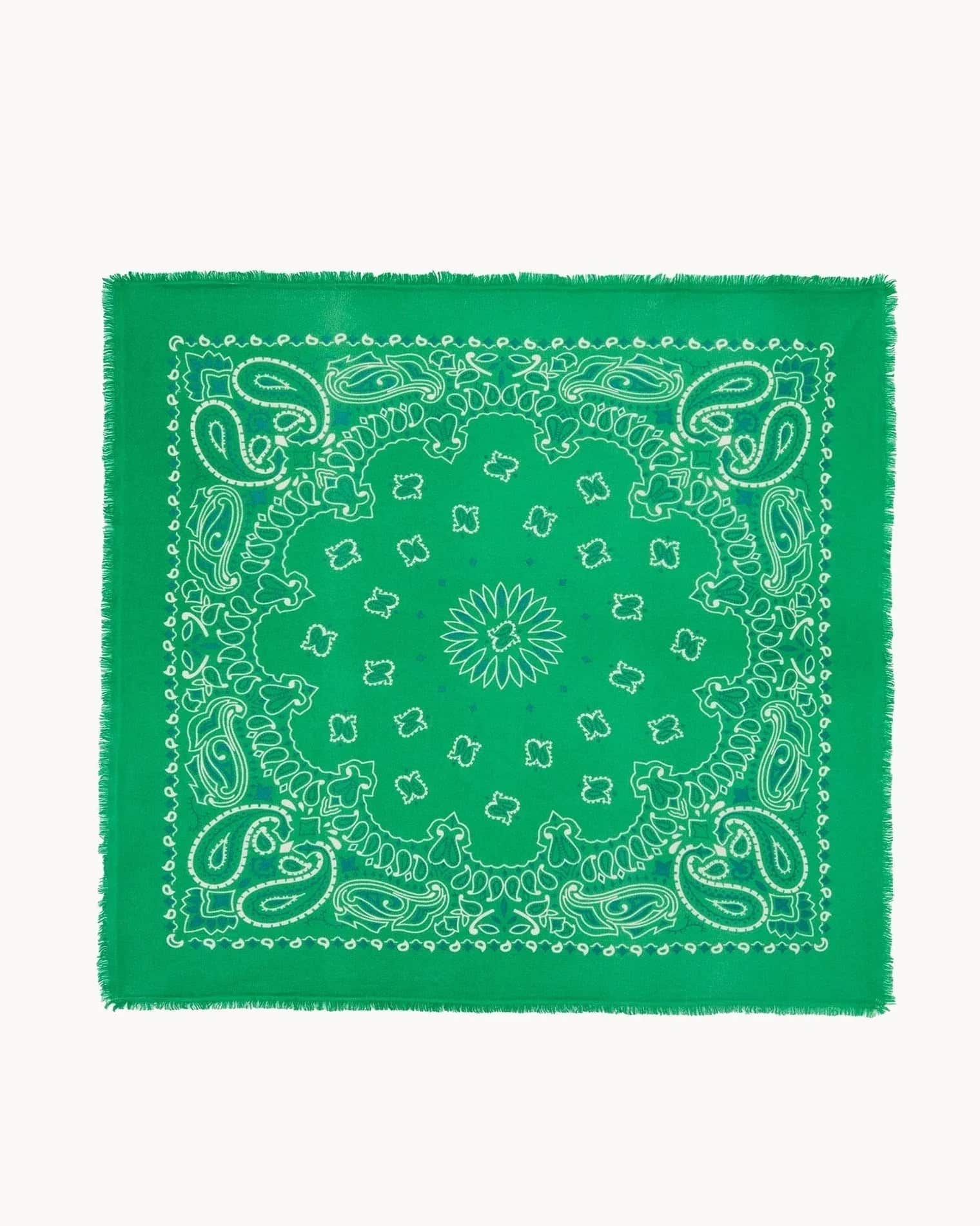 KUJTEN Large Bandana Hachiko Bico Grass Green - Bandana - My Suti