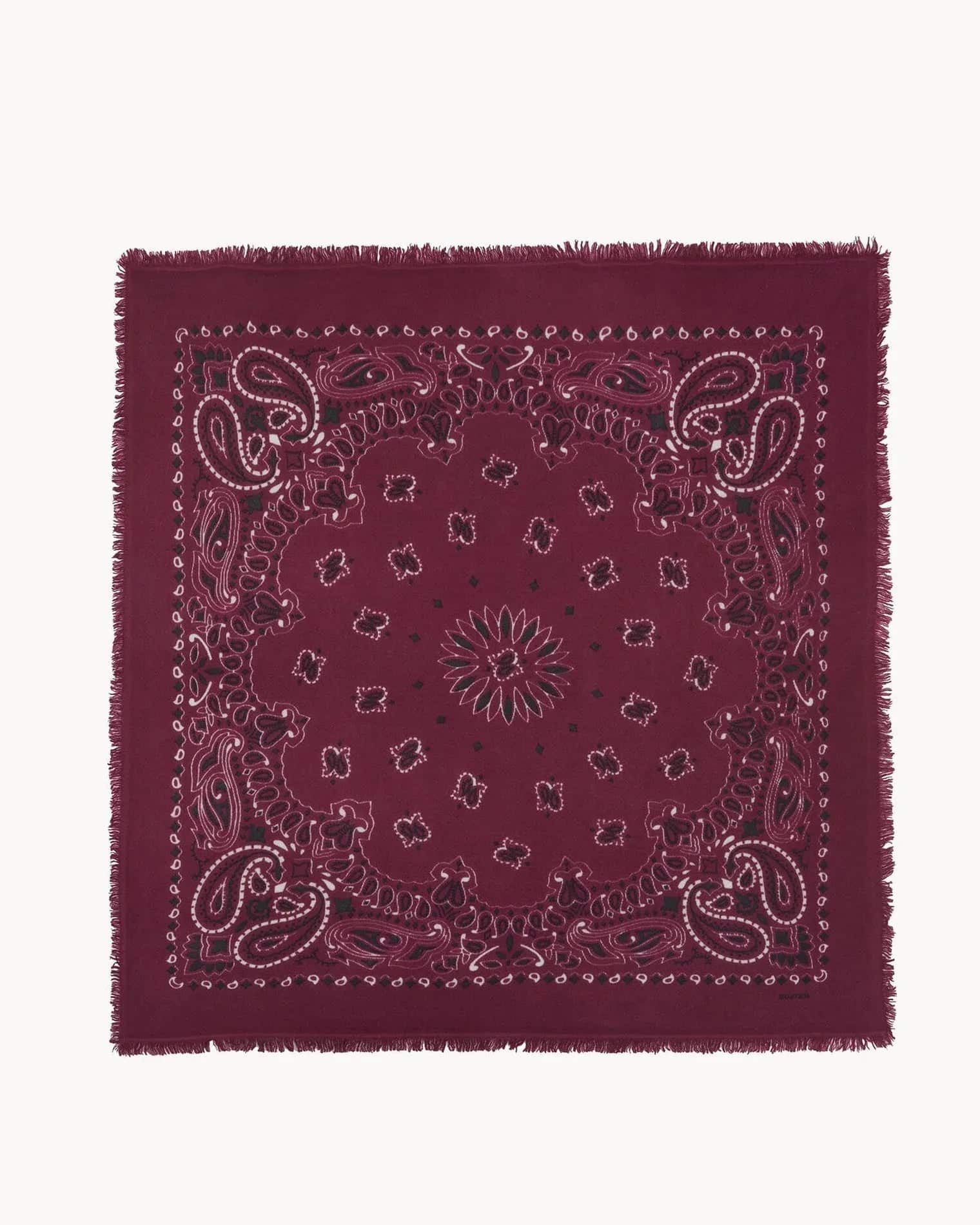 KUJTEN Large Bandana Hachiko Bico Marl Wine Red - Bandana - My Suti