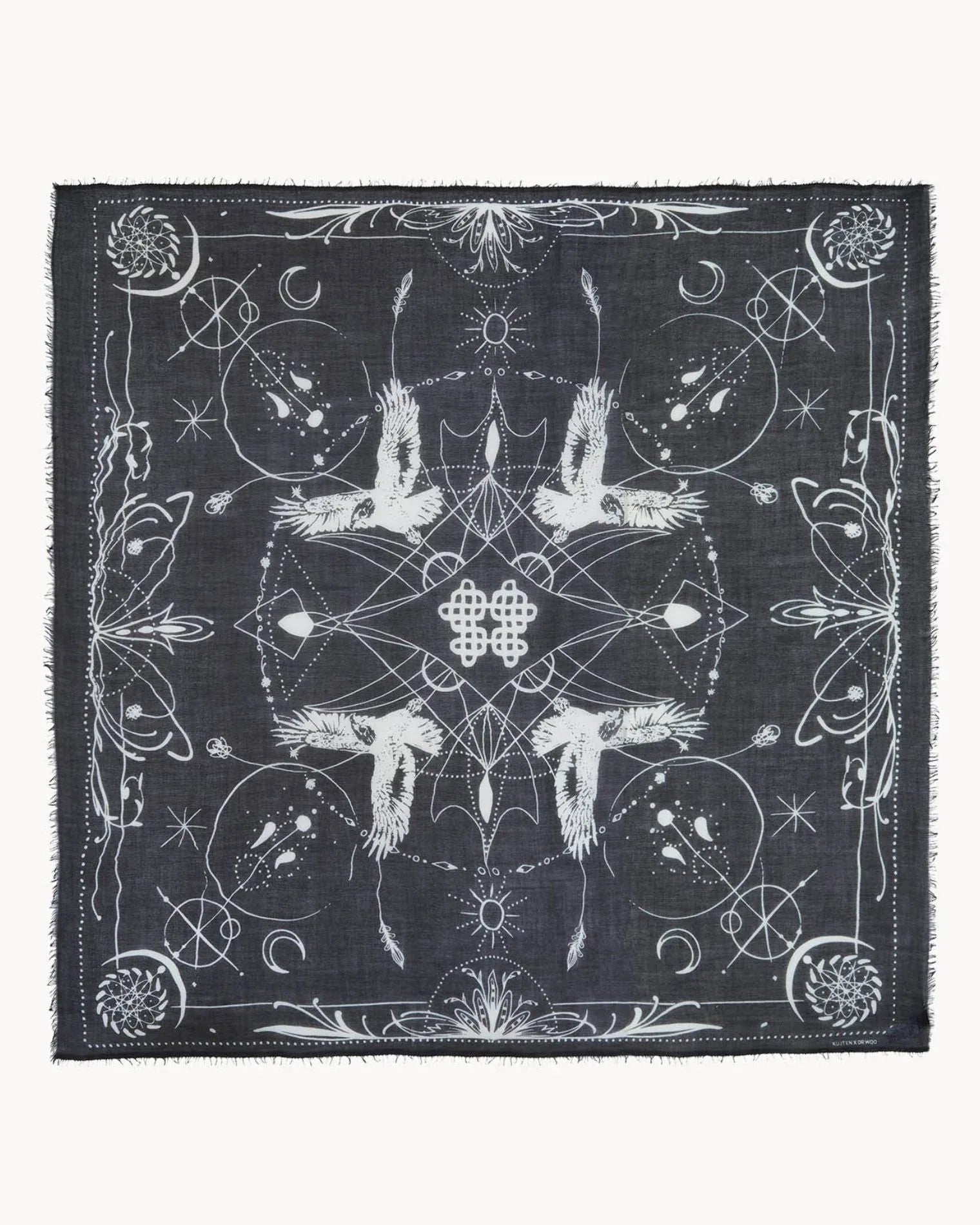 KUJTEN Large Bandana Ellis Black - Bandana - My Suti