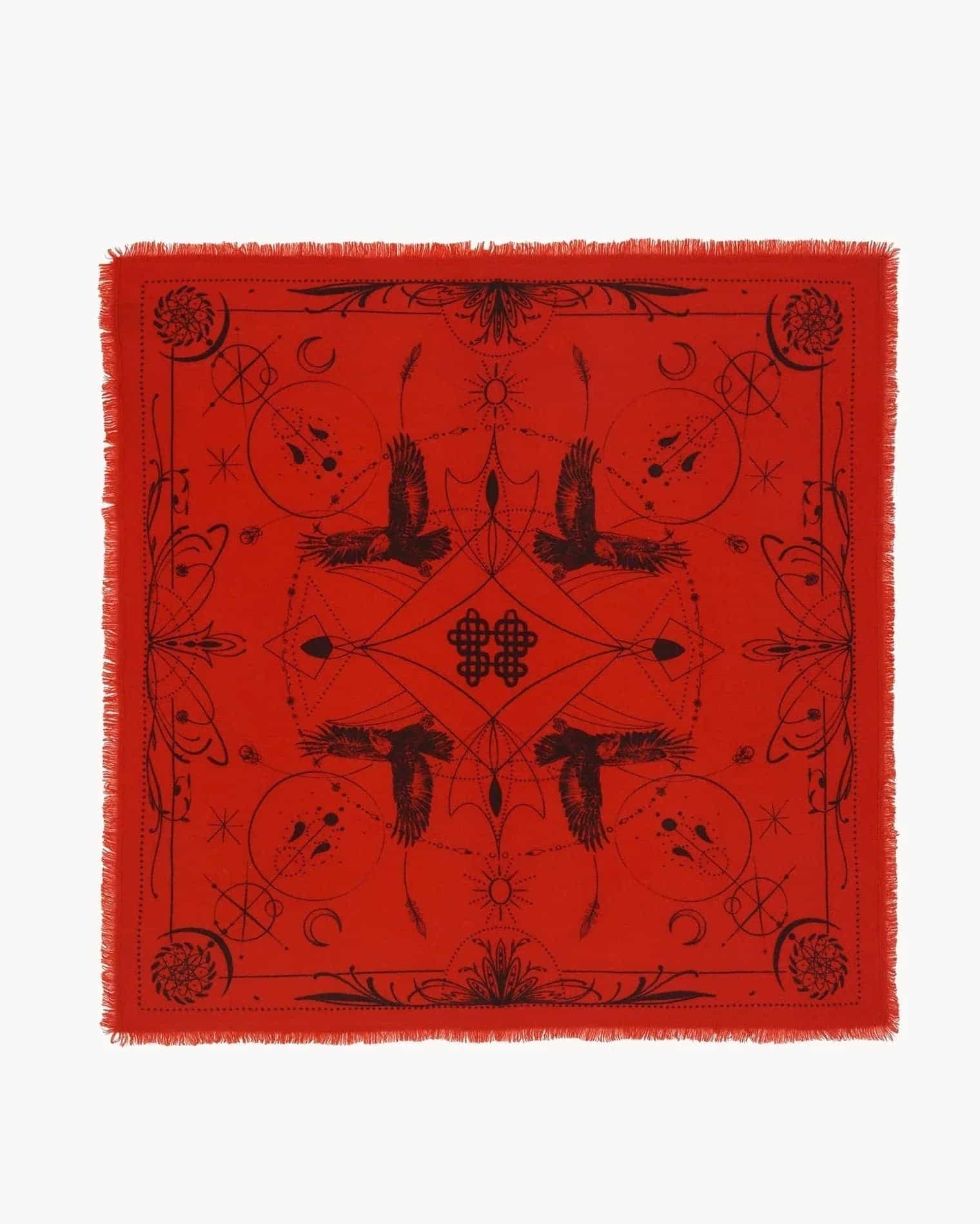 KUJTEN Large Bandana Hiloki Red Orange - Bandana - My Suti