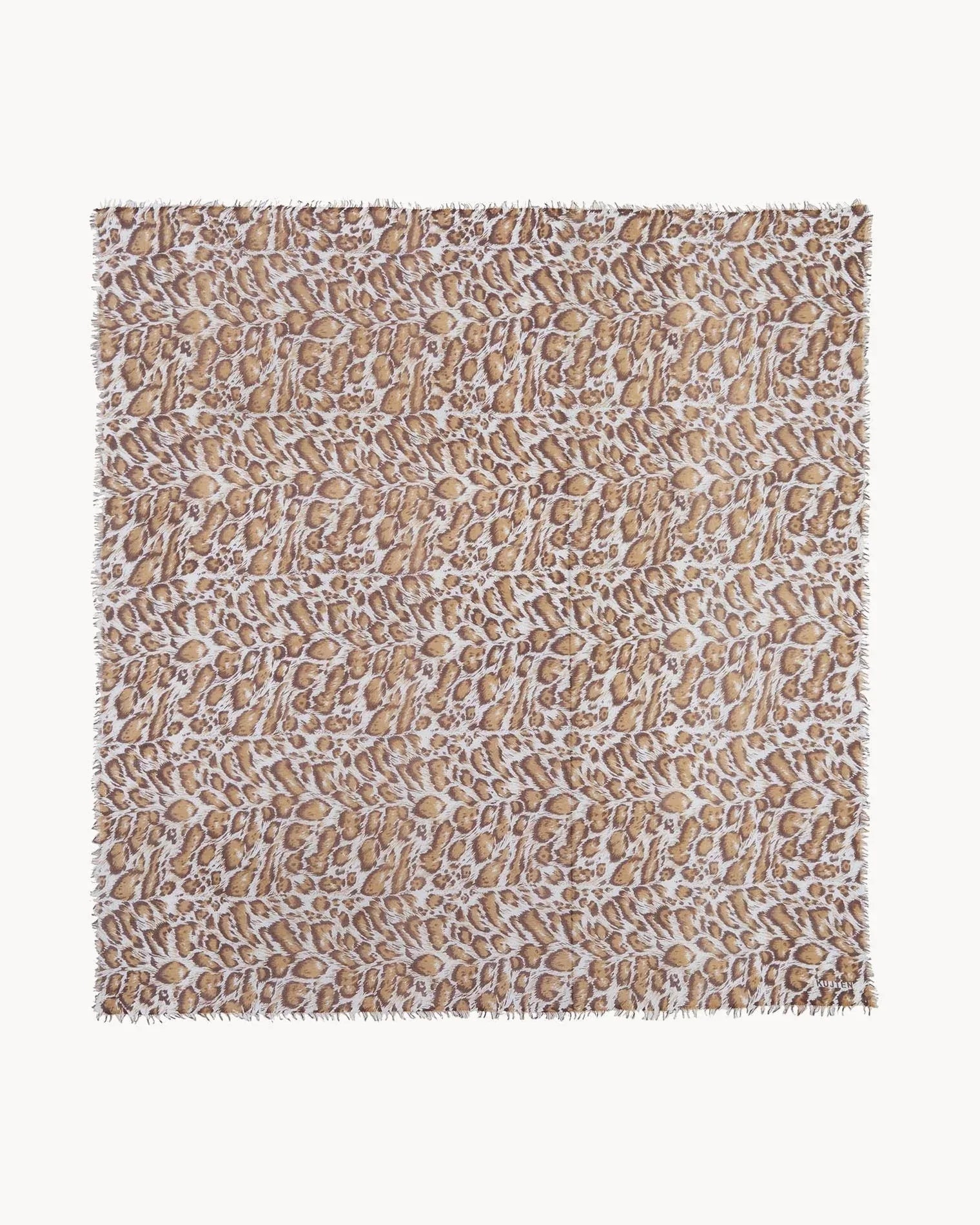 KUJTEN Bandana Effy Animal Leoprint Oats White - Bandana - My Suti