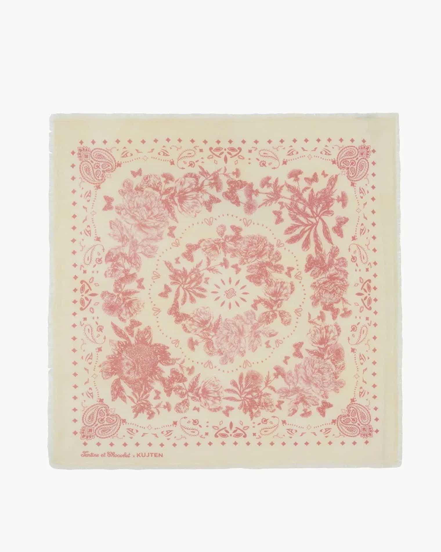 KUJTEN Large Bandana Camille Pink - Bandana - My Suti