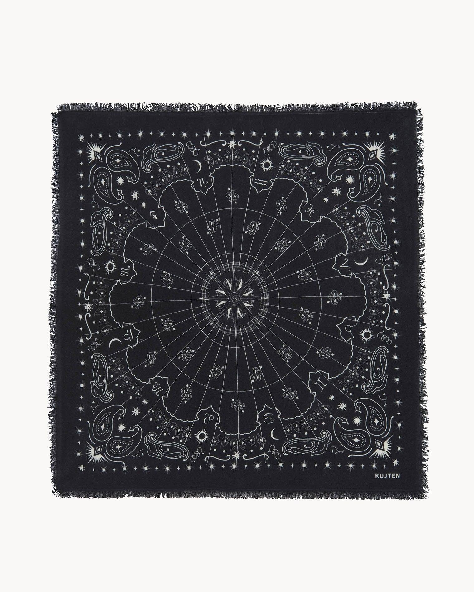 KUJTEN Large Bandana Hachiko Astro Black - Bandana - My Suti