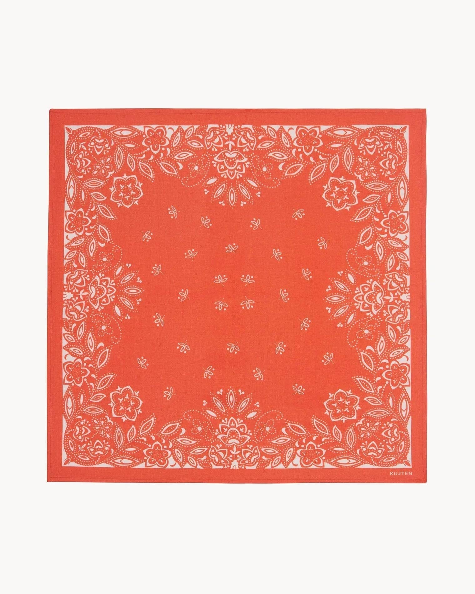 KUJTEN Small Bandana Heli Hibiscus Orange - Bandana - My Suti