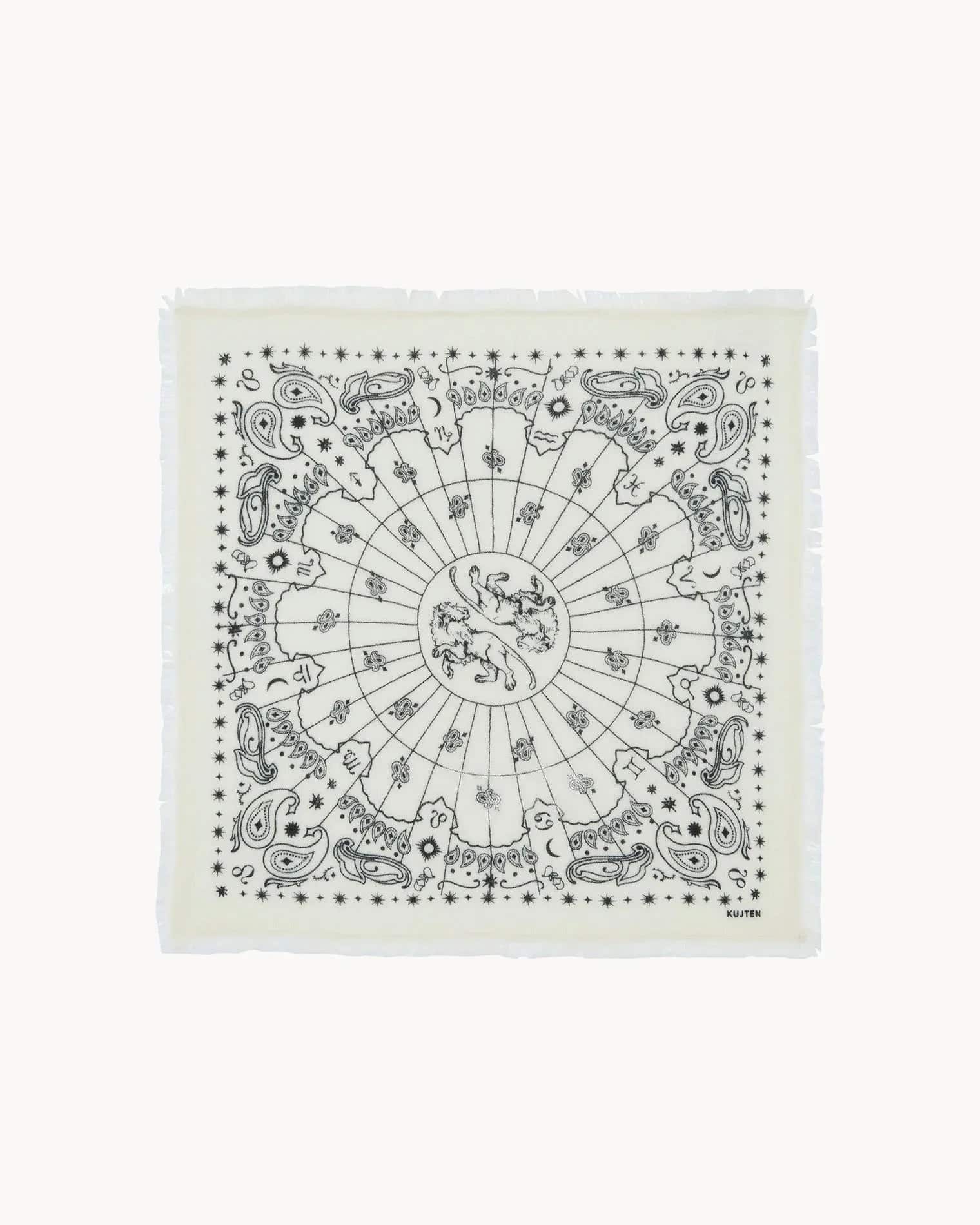KUJTEN Small Bandana Hachi Sign Leo - Aslan Burcu Bandanası - My Suti