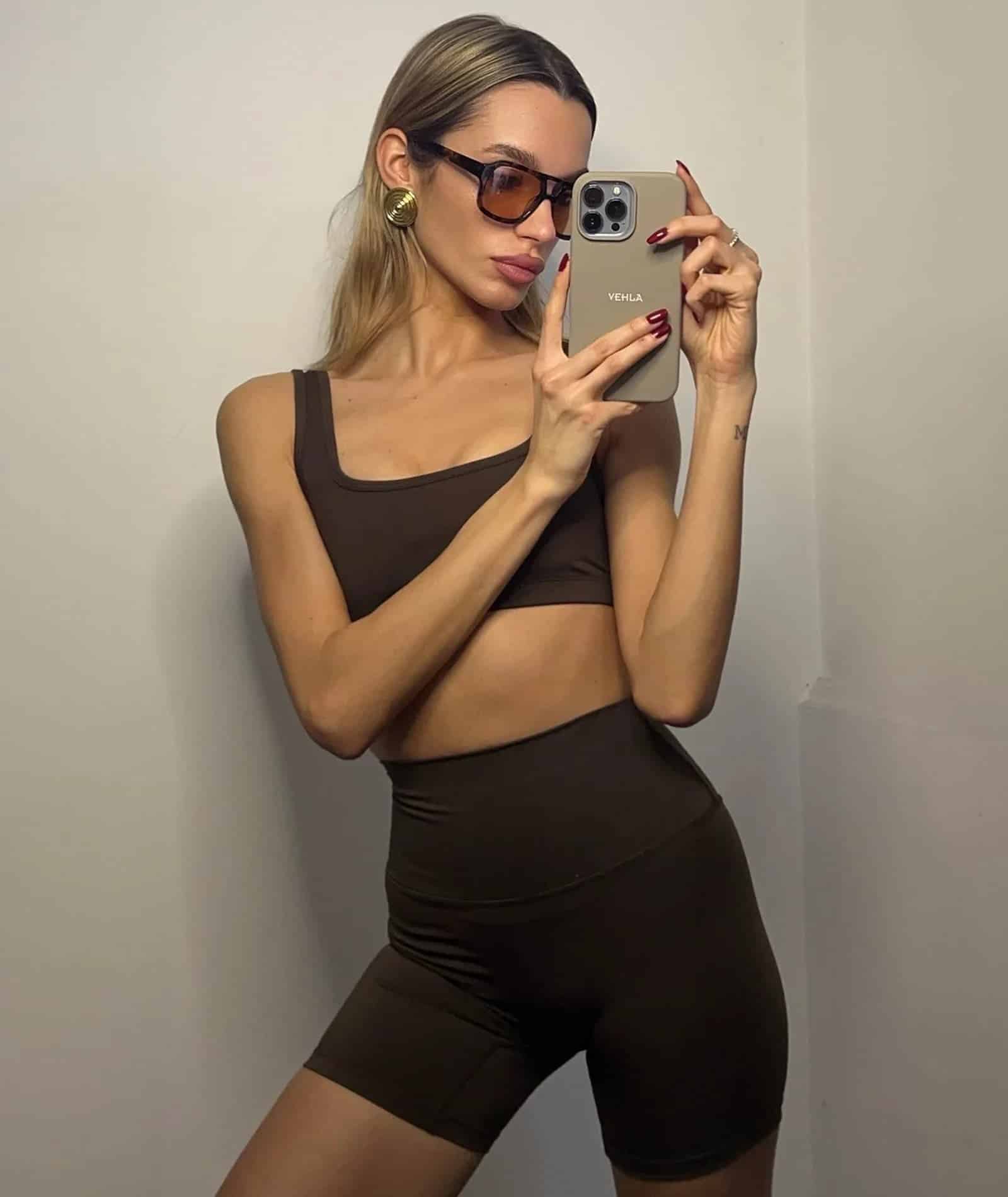 VEHLA BIKE SHORTS - CHOC - Şort - My Suti