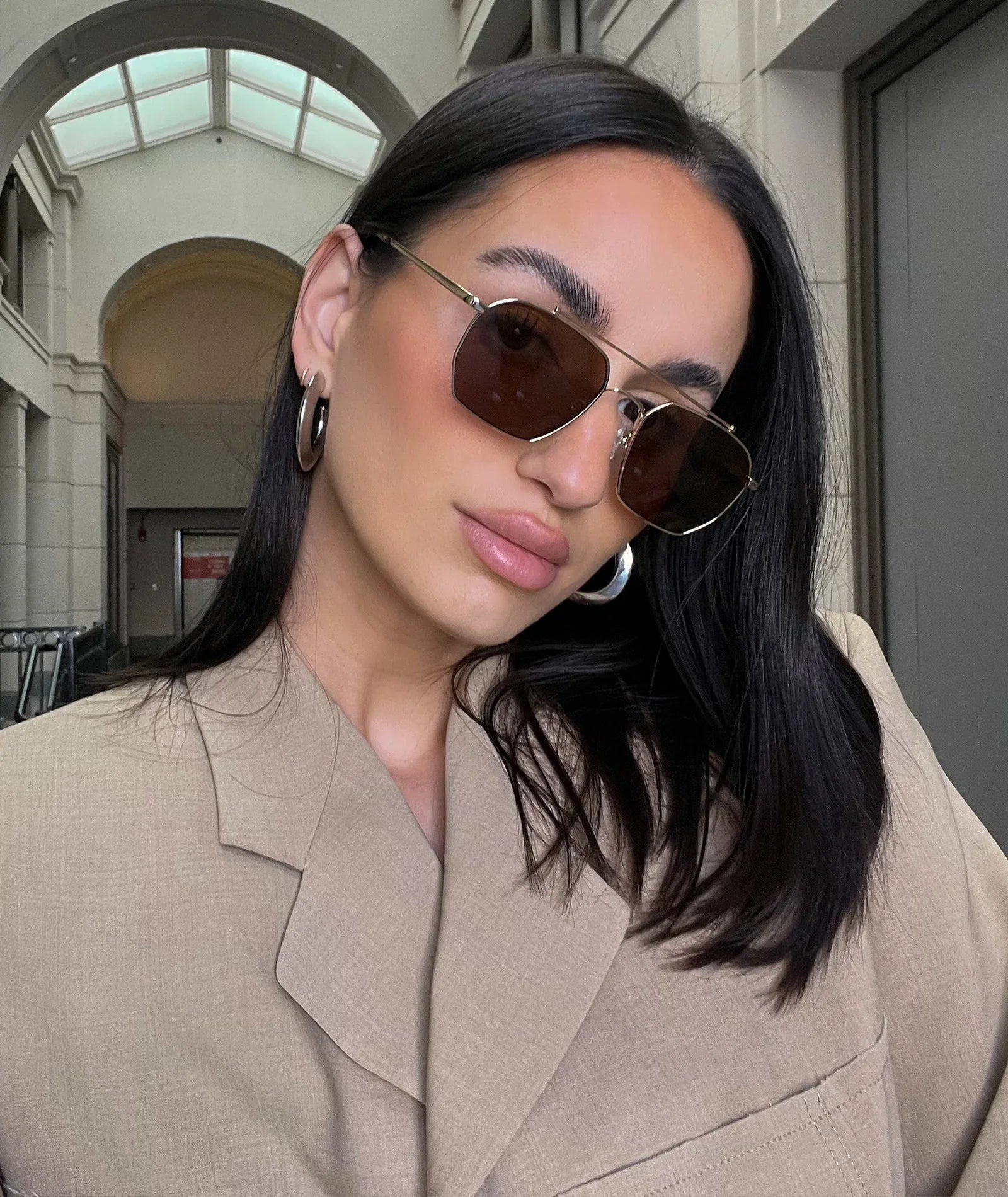 VEHLA Bowie - Gold/Choc - Gözlük - My Suti