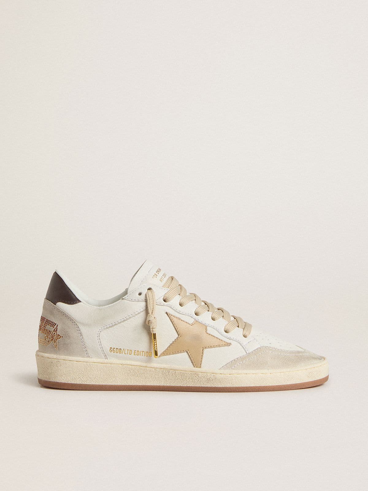 Golden Goose Women’s Ball Star LTD With Beige Star And Black Heel Tab - Görsel 1