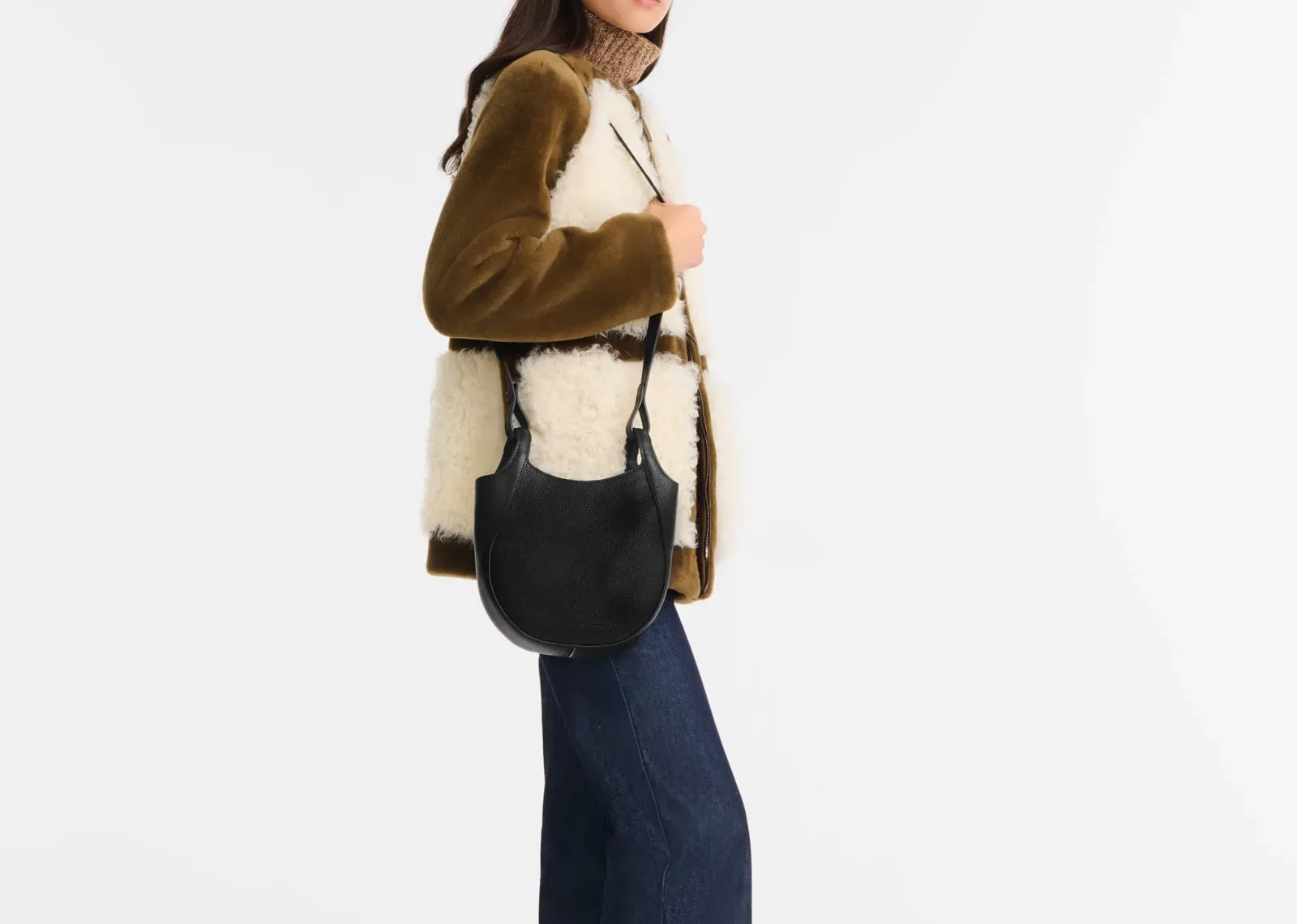 Longchamp Le Foulonné Small Crossbody Bag Black - My Suti