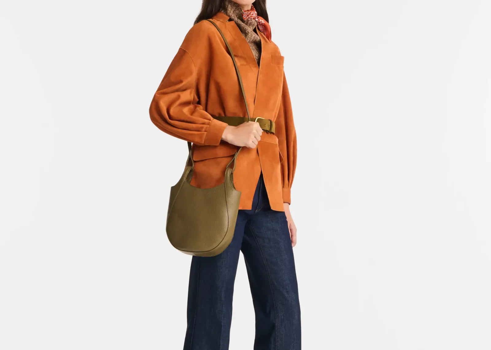 Longchamp Le Foulonné Small Crossbody Bag Caper - My Suti