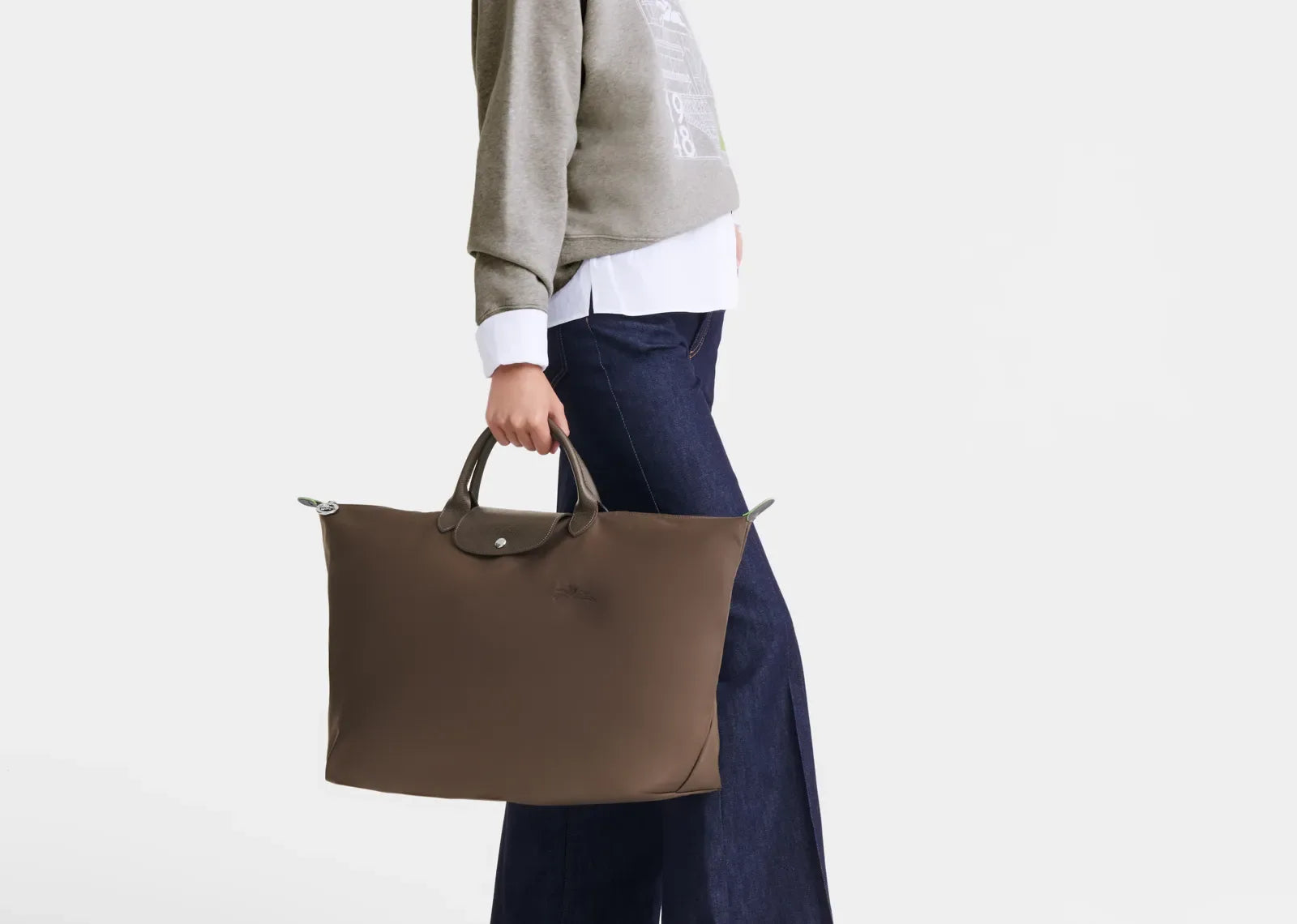 Longchamp Le Pliage Green L Travel Bag Terra - My Suti