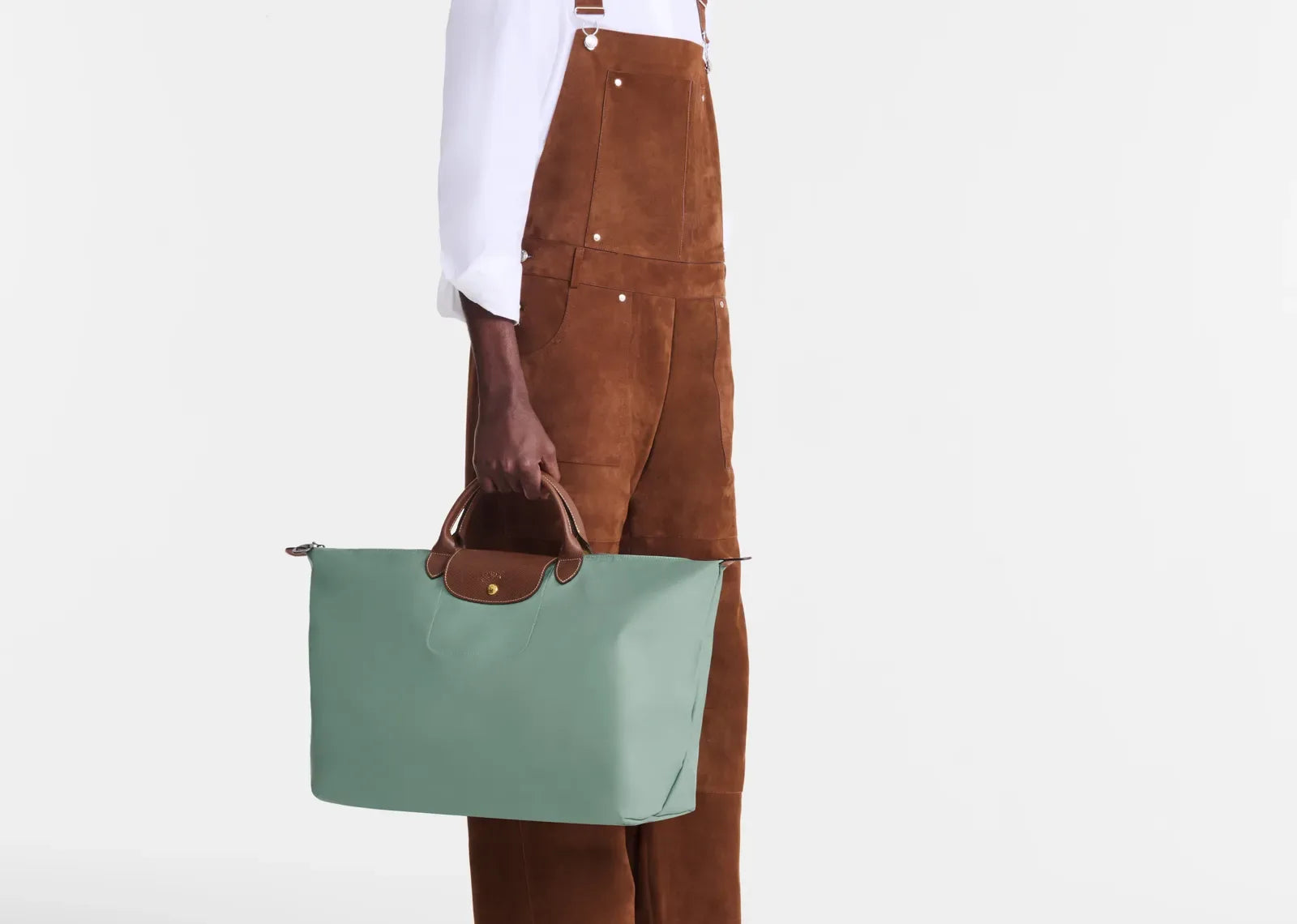 Longchamp Le Pliage Original L Travel Bag Celadon - My Suti