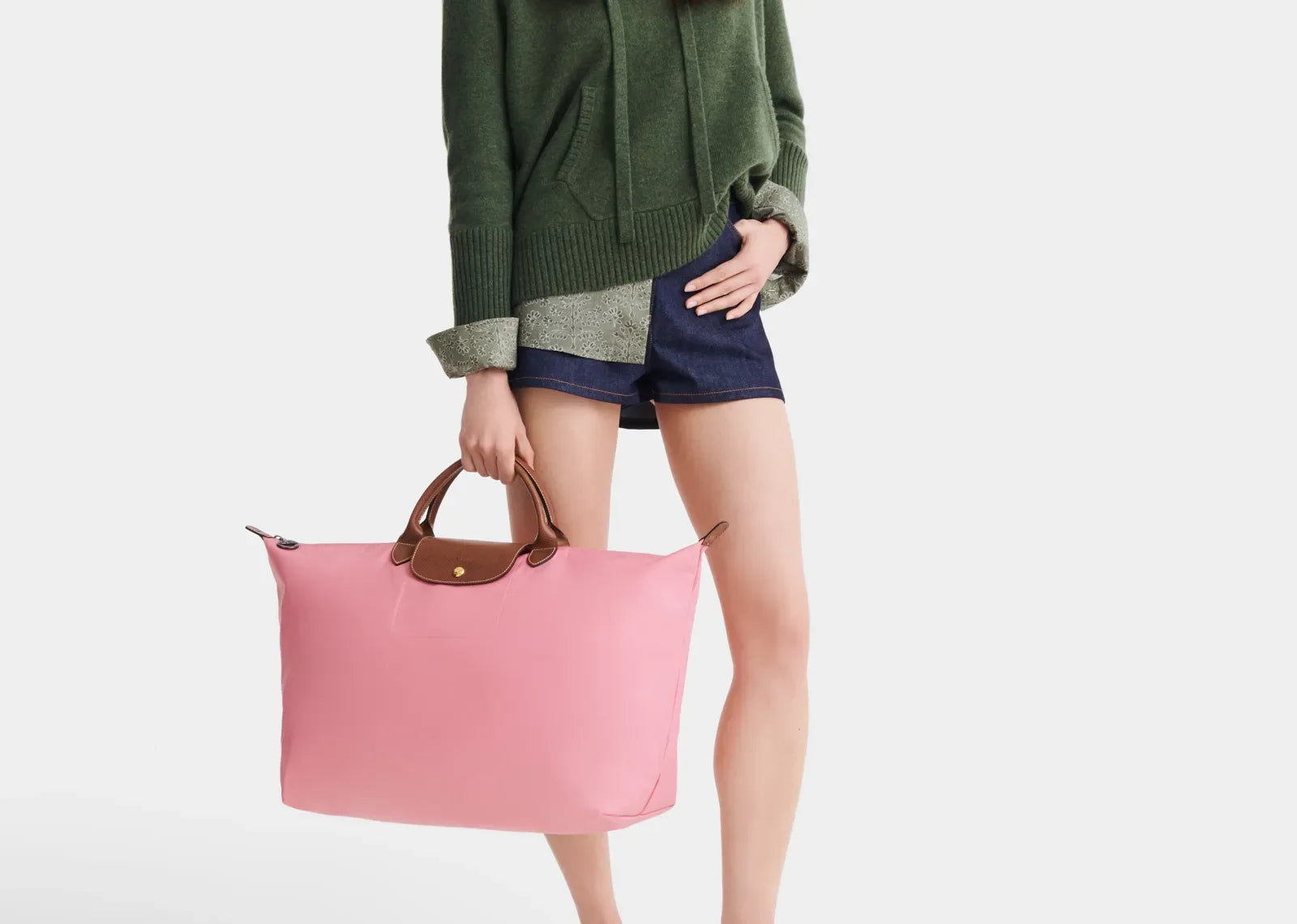 Longchamp Le Pliage Original L Travel Bag Marshmallow - My Suti