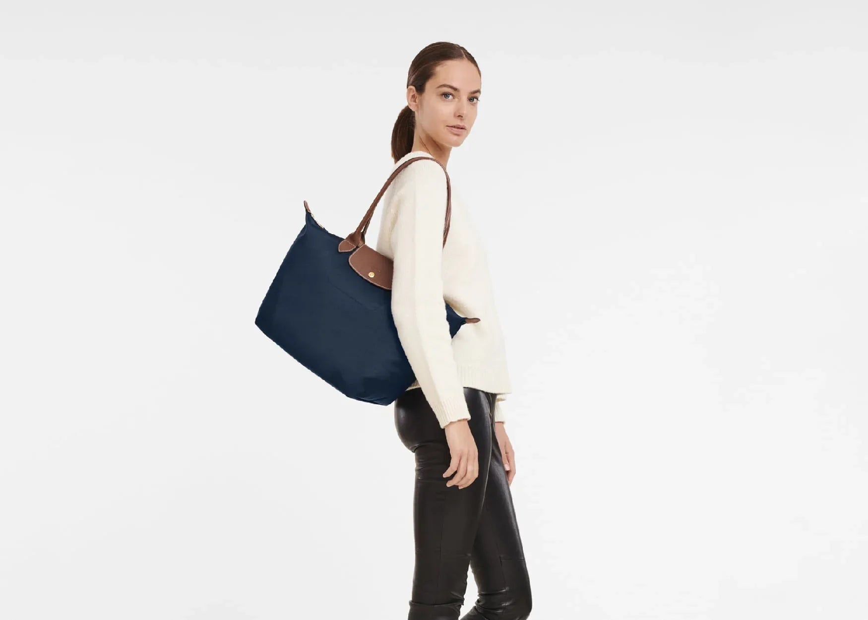 Longchamp Le Pliage Original Large Tote Bag Navy - My Suti