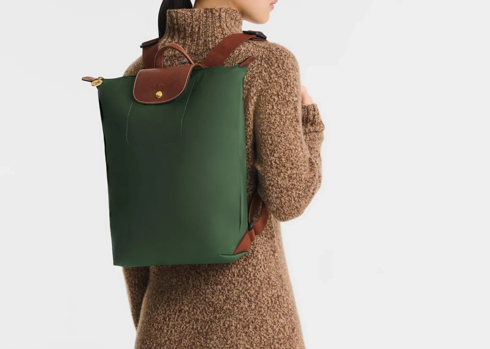 Longchamp Le Pliage Original M Backpack British Green - My Suti