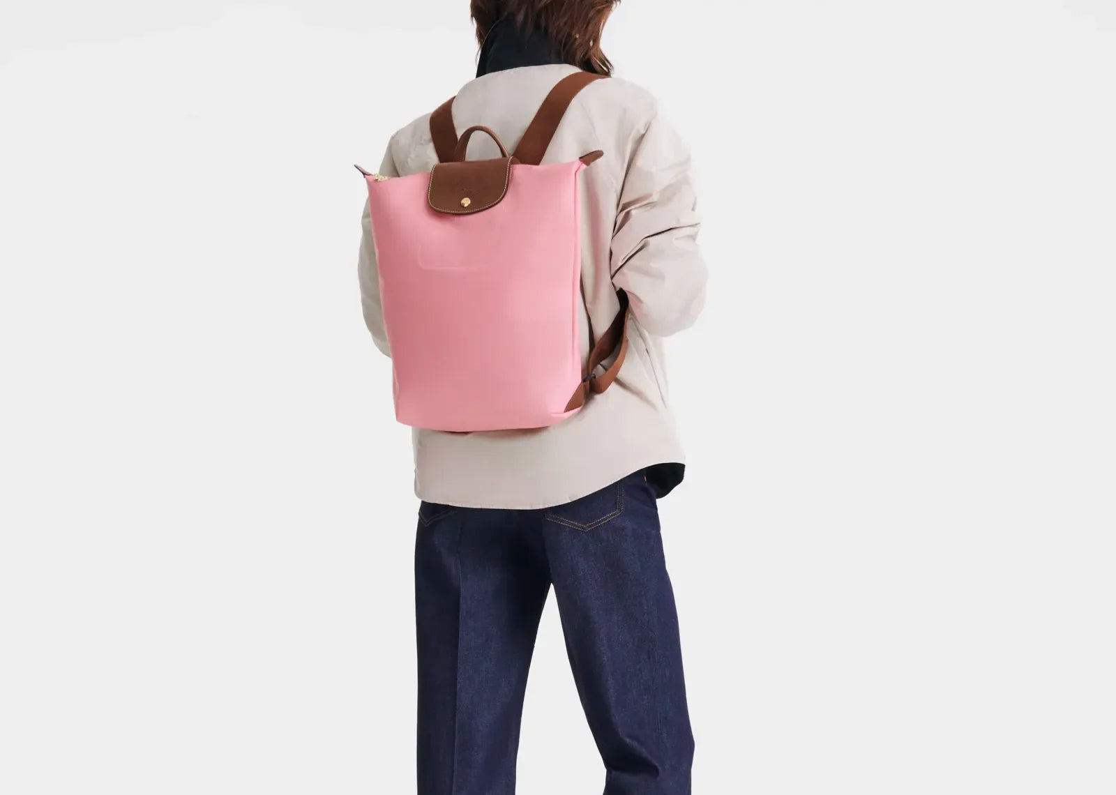 Longchamp Le Pliage Original M Backpack Marshmallow - My Suti