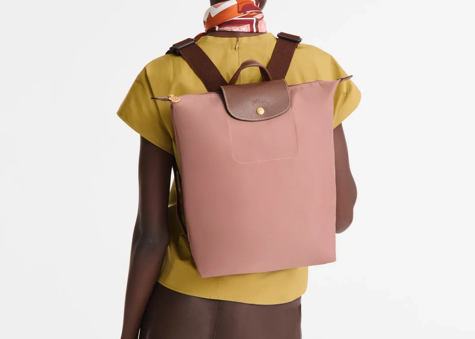 Longchamp Le Pliage Original M Backpack Pink Tea - My Suti