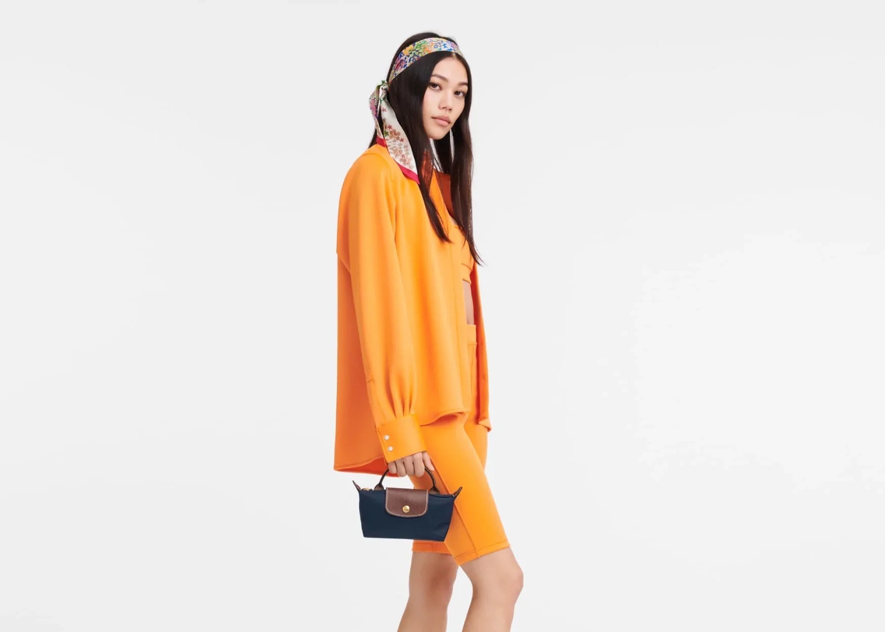 Longchamp Le Pliage Original Pouch With Handle Navy - My Suti