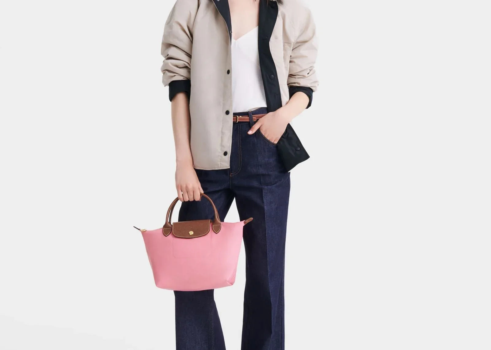 Longchamp Le Pliage Original Small Handbag Marshmallow - My Suti