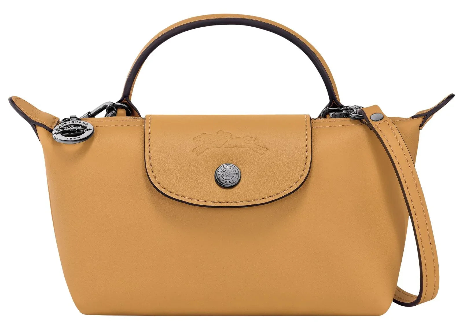 Longchamp Le Pliage Xtra XS Pouch Leather Honey - My Suti