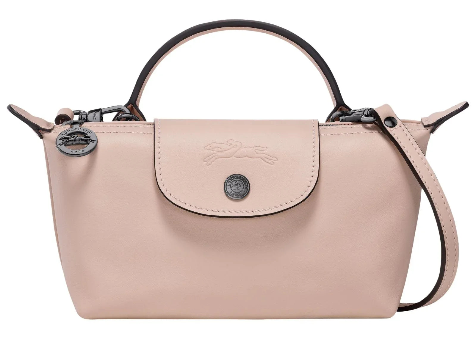 Longchamp Le Pliage Xtra XS Pouch Leather Nude - My Suti