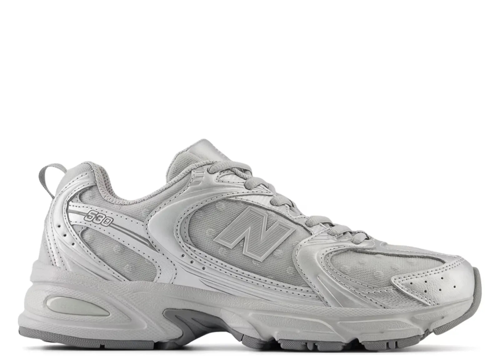 New Balance 530 Silver Metallic Raincloud Polka Dots - My Suti