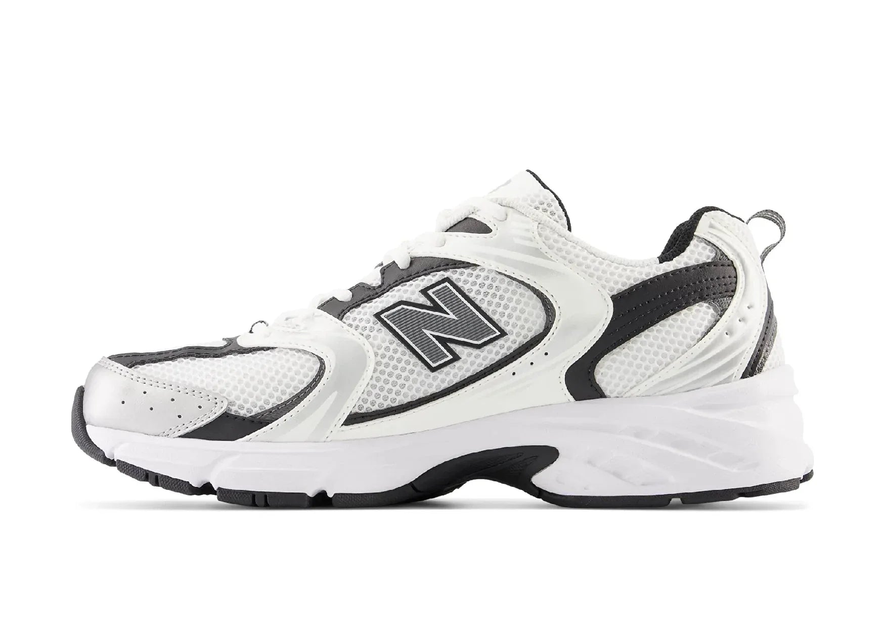 New Balance 530 White Silver Metallic Black - My Suti