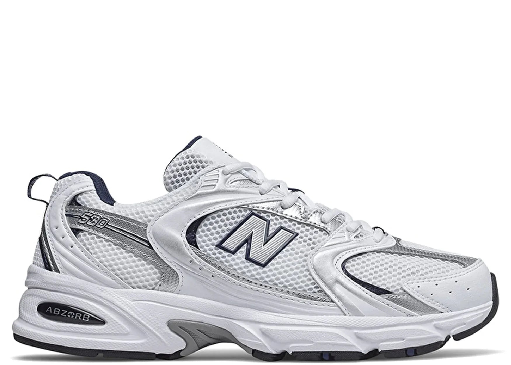 New Balance 530 White Silver Navy - My Suti
