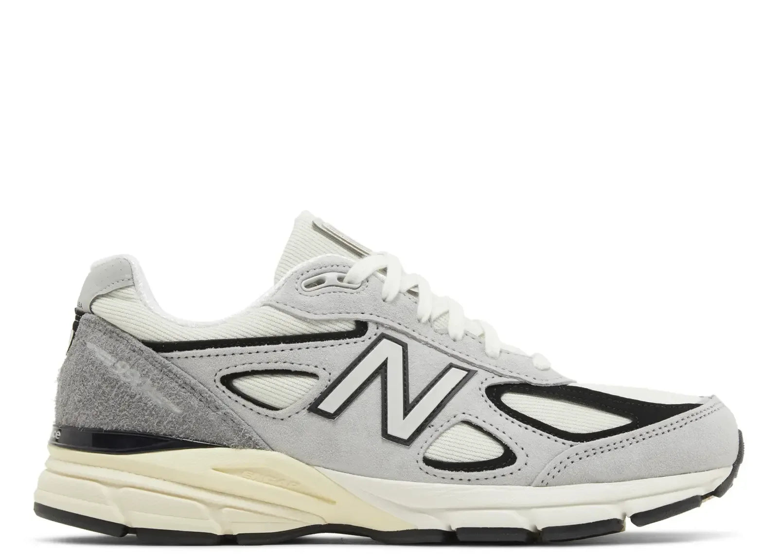 New Balance 990v4 MiUSA Teddy Santis Grey Black Cream - My Suti