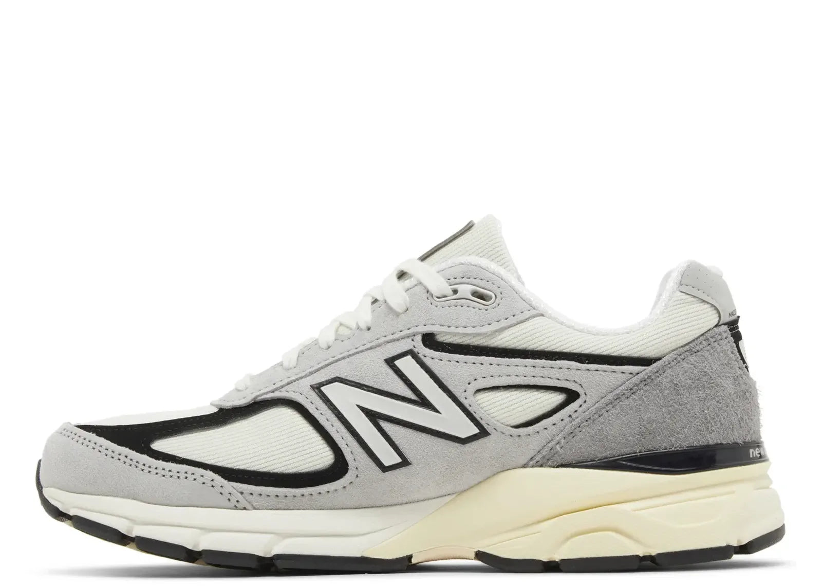 New Balance 990v4 MiUSA Teddy Santis Grey Black Cream - My Suti