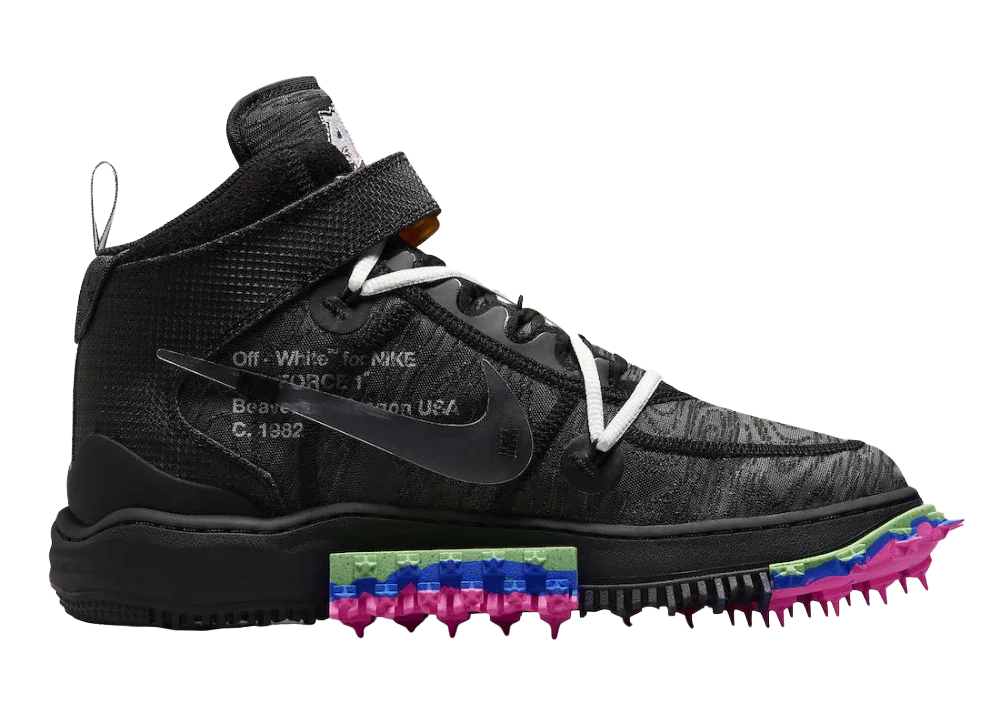 Nike Air Force 1 Mid Off-White Black - My Suti