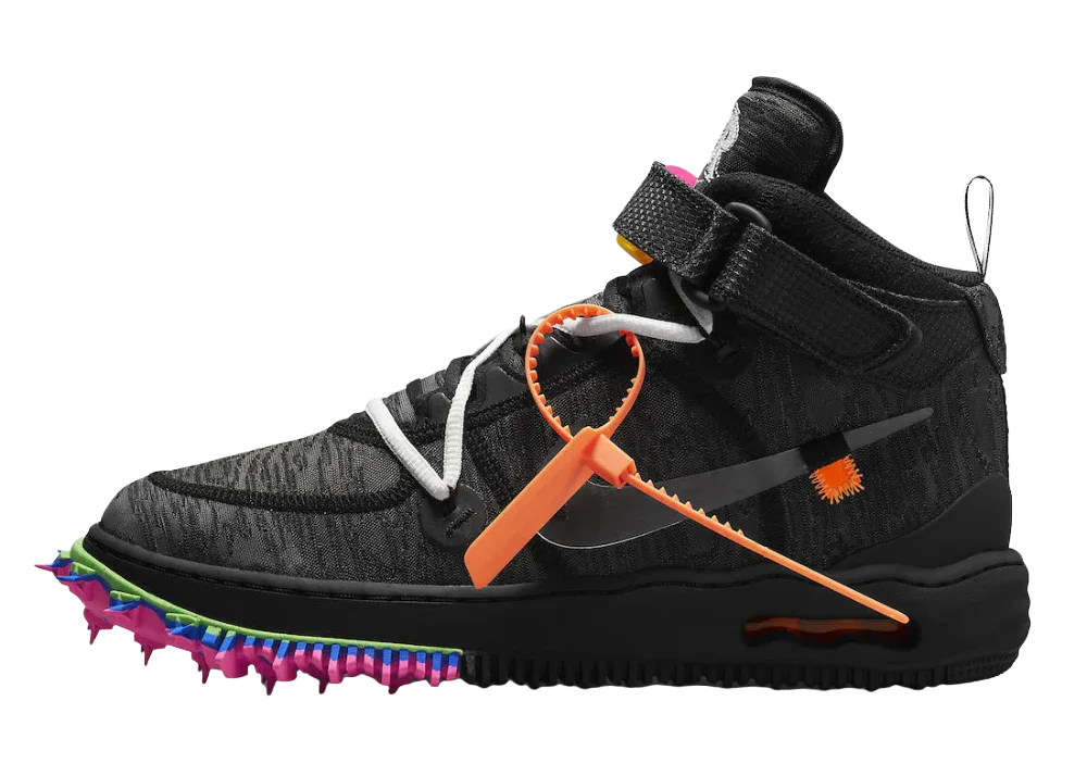 Nike Air Force 1 Mid Off-White Black - My Suti