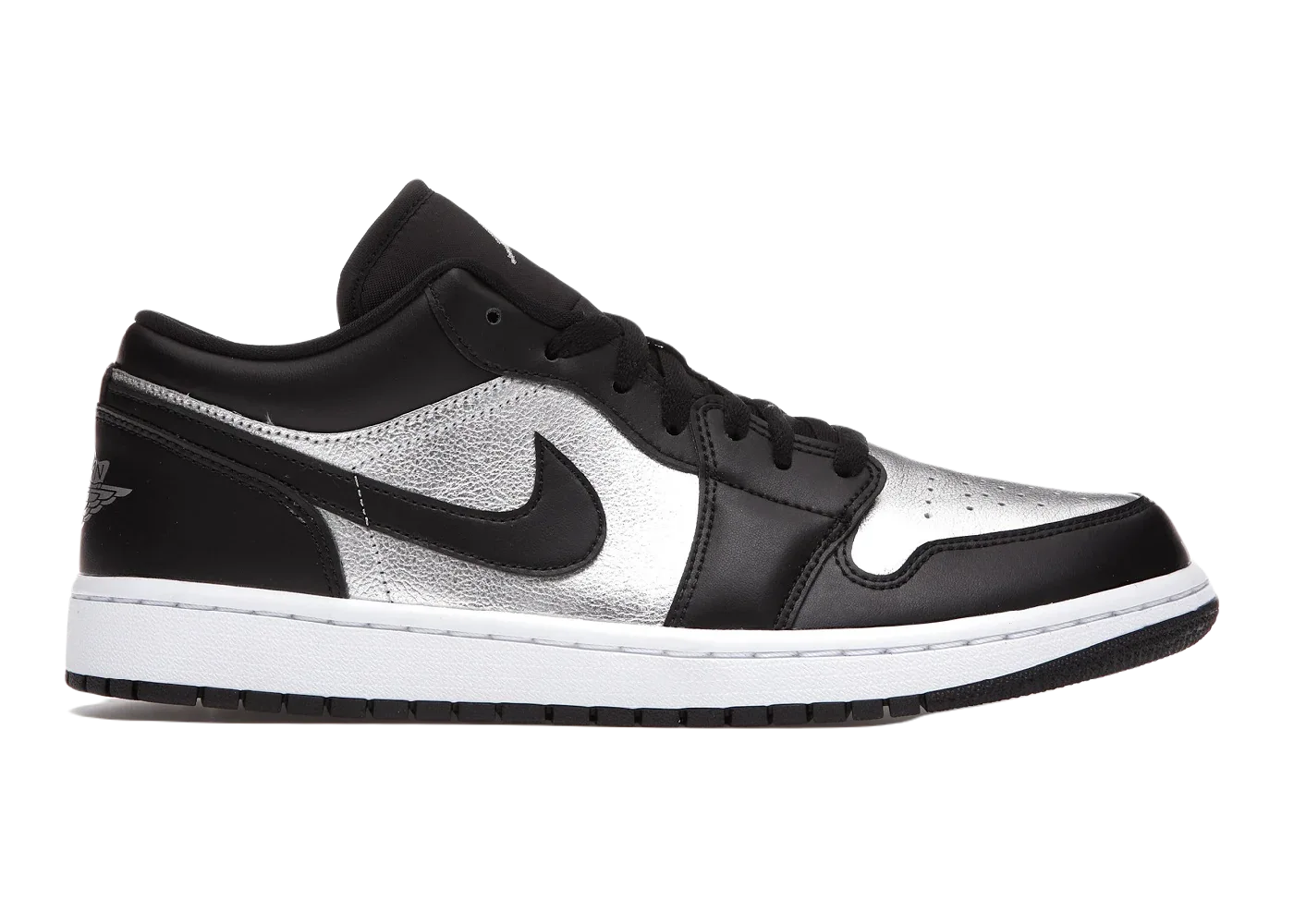 Nike Air Jordan 1 Low SE Black Metallic Silver (W) - My Suti