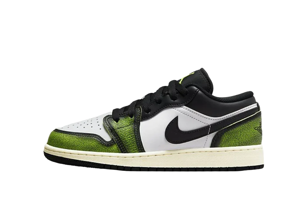 Nike Air Jordan 1 Low White Black Green (GS) - My Suti