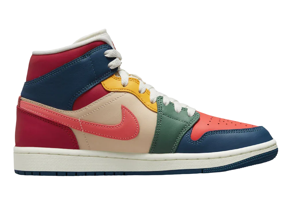 Nike Air Jordan 1 Mid Multi Color (2022) (W) - My Suti