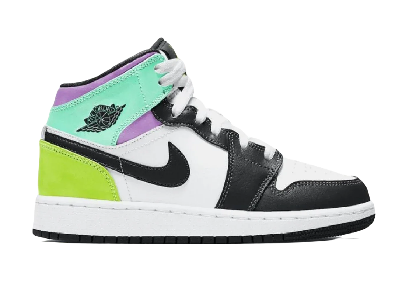 Nike Air Jordan 1 Mid Pastel Black Toe (GS) - My Suti