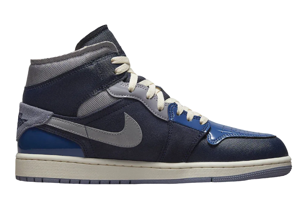 Nike Air Jordan 1 Mid SE Craft Obsidian French Blue - My Suti