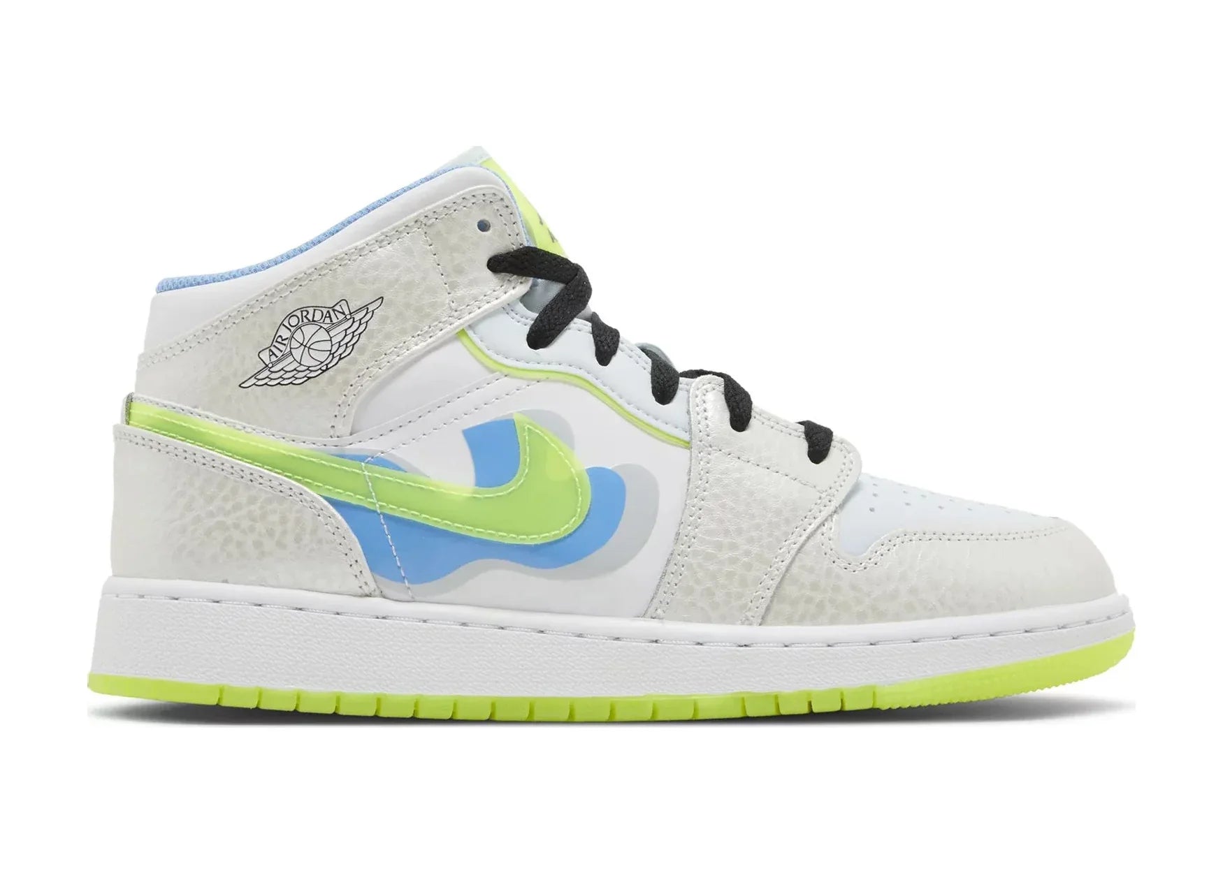 Nike Air Jordan 1 Mid SE Warped Swoosh (GS) - My Suti