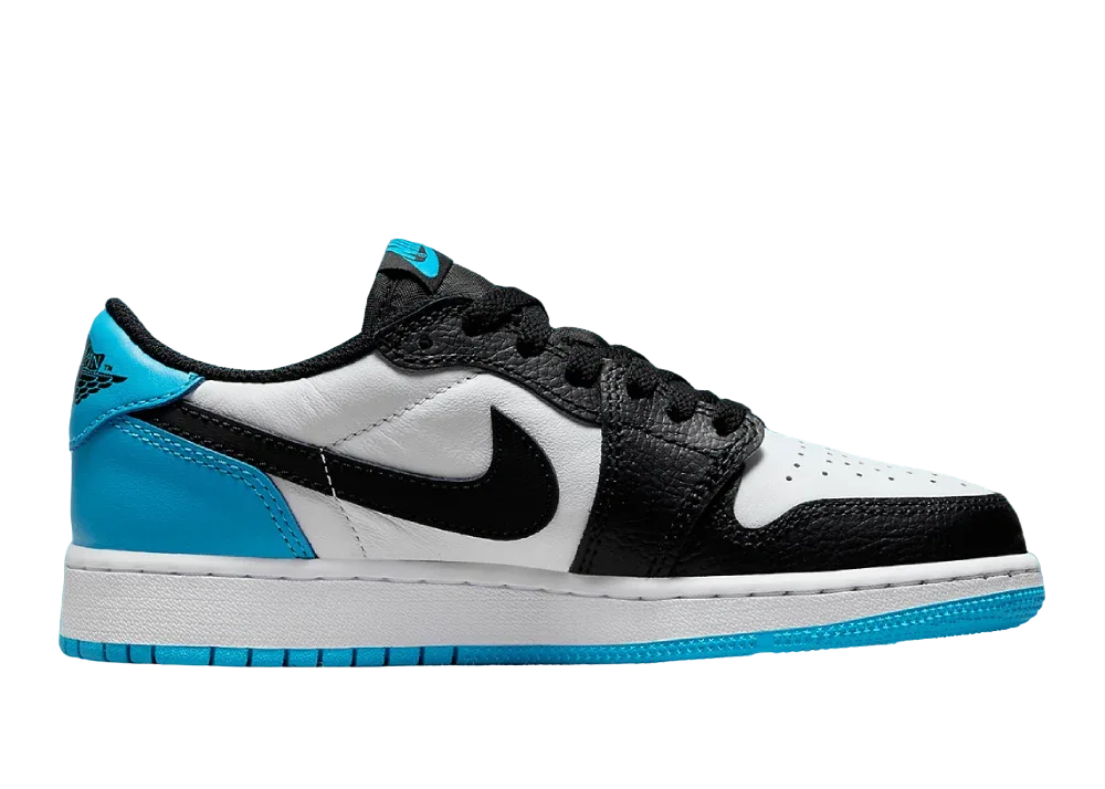 Nike Air Jordan 1 Retro Low OG Black Dark Powder Blue (GS) - My Suti