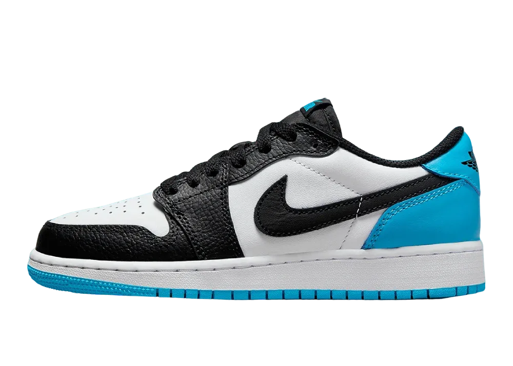 Nike Air Jordan 1 Retro Low OG Black Dark Powder Blue (GS) - My Suti