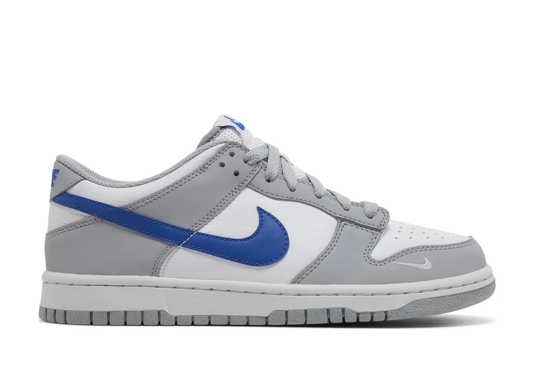 Nike Dunk Low Mini Swoosh Wolf Grey Game Royal (GS) - My Suti