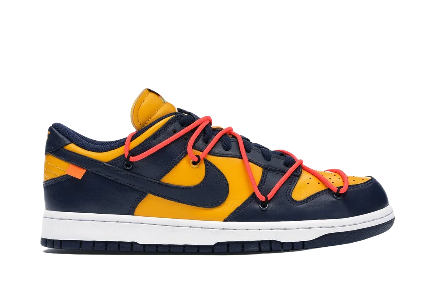 Nike Dunk Low Off-White University Gold Midnight Navy - My Suti Nike Dunk Low Off-White University Gold Midnight Navy - My Suti