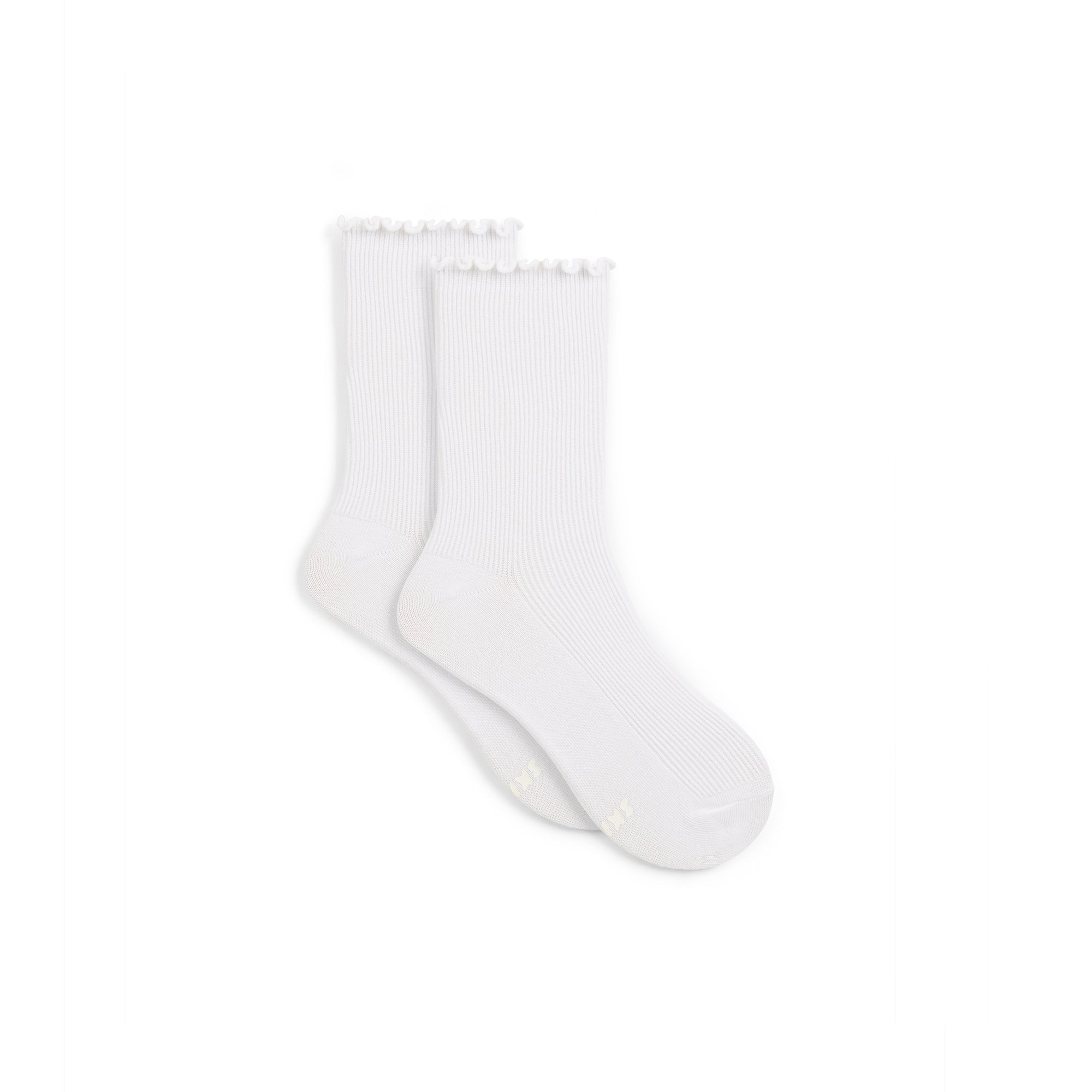 SKIMS LETTUCE EDGE CREW SOCK 2-PACK | SNOW