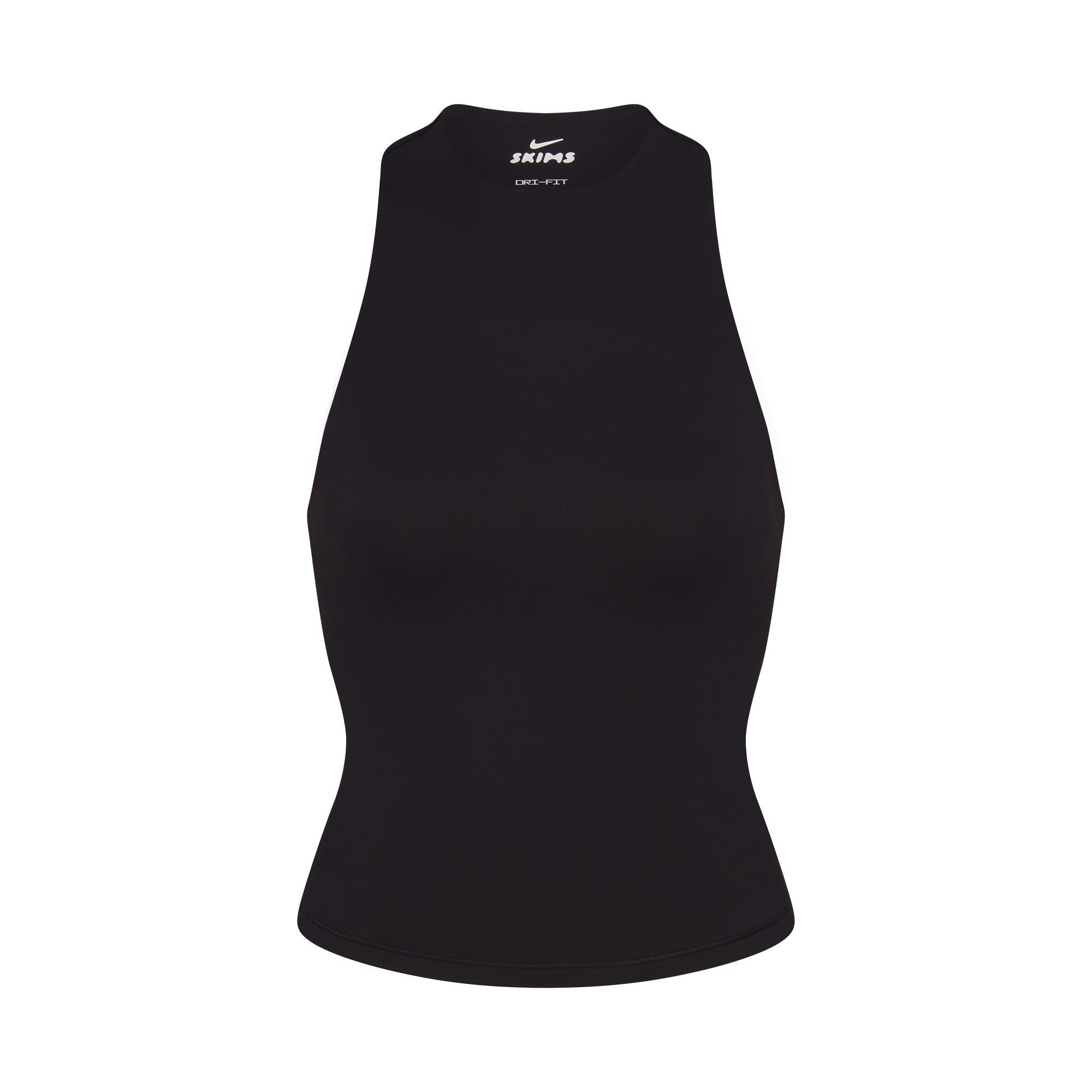 NikeSKIMS MATTE MOCK NECK RACER TANK | OBSIDIAN - Görsel 1