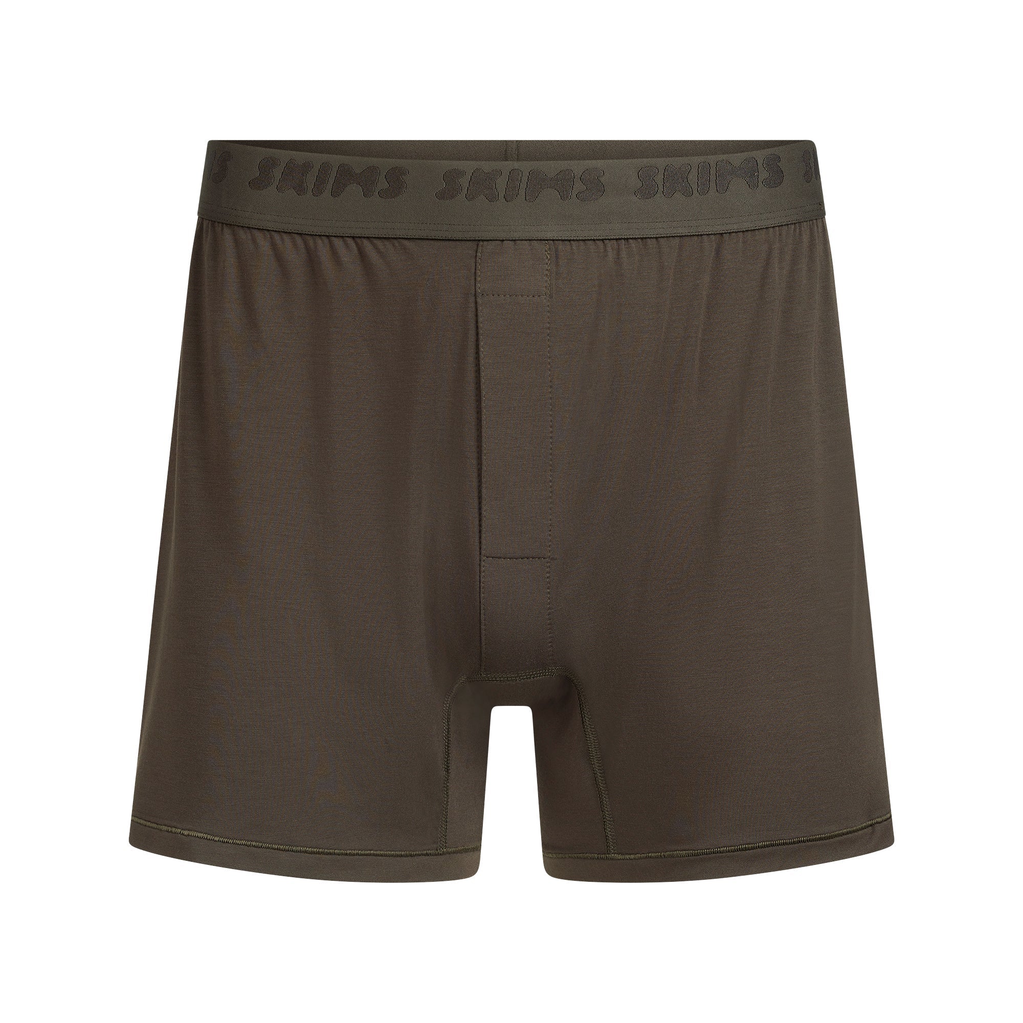 SKIMS STRETCH MENS KNIT BOXER | LODEN