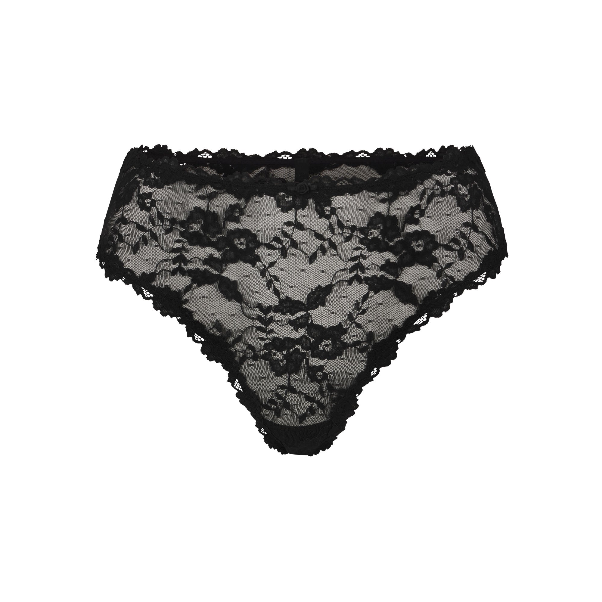 SKIMS STRETCH LACE BRIEF | SOOT