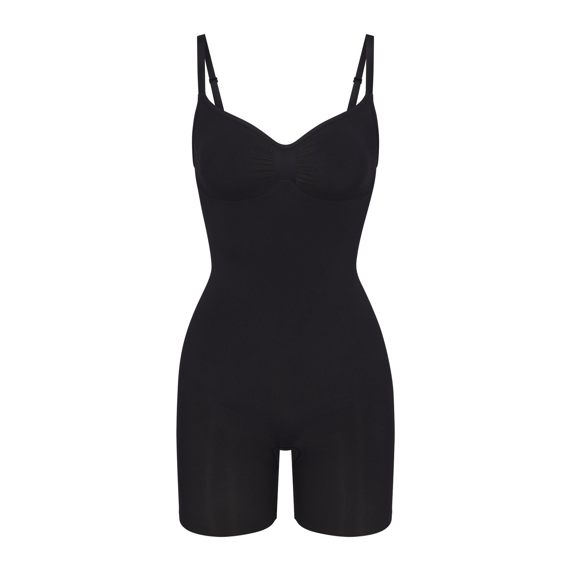 SKIMS SEAMLESS SCULPT MID THIGH BODYSUIT | ONYX